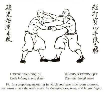 Figura de defensa personal del Bubishi 19