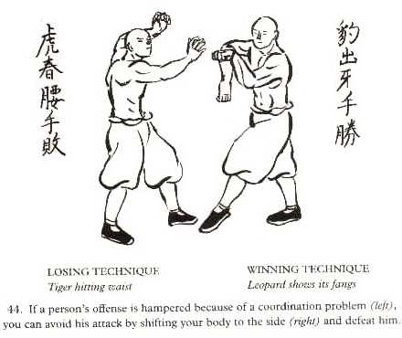 Figura de defensa personal del Bubishi 44